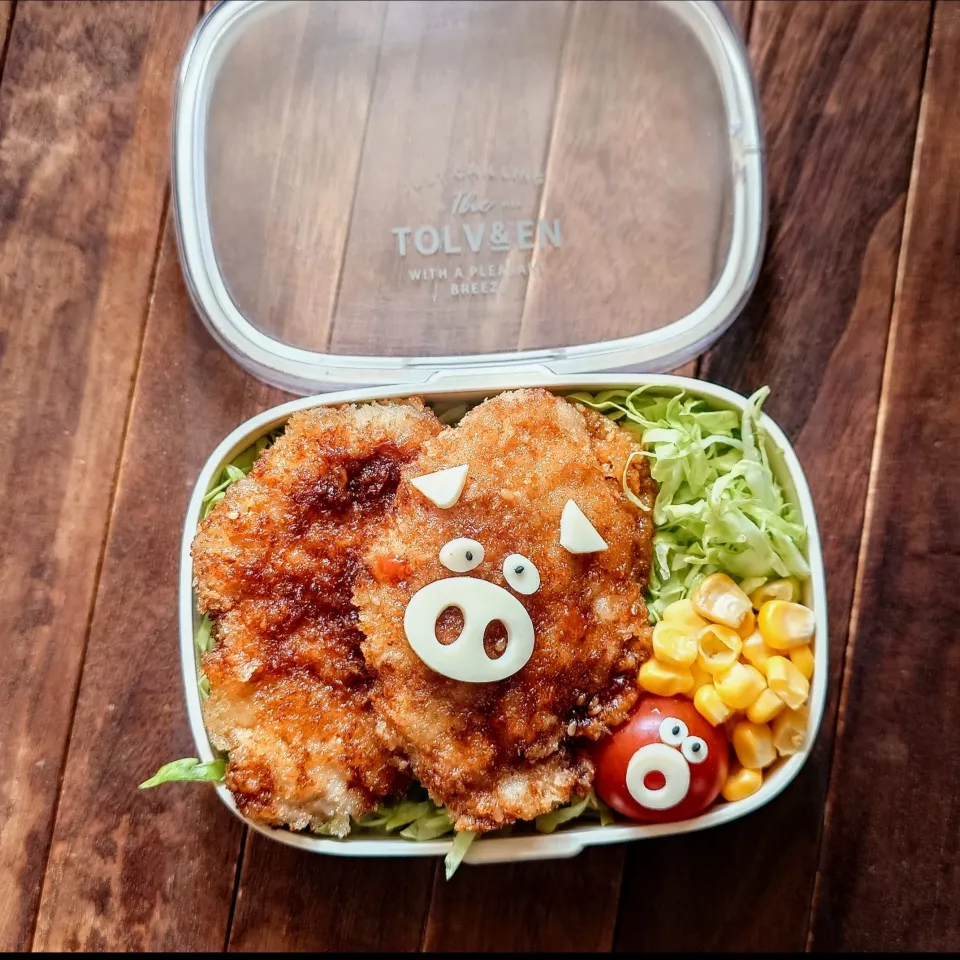 漢の…次女用🍱ソースカツ丼弁当|ᵏᵒᵘさん