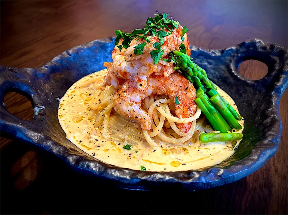 海老のカレークリームパスタ🇮🇹🇮🇳|料理研究家  TEEさん