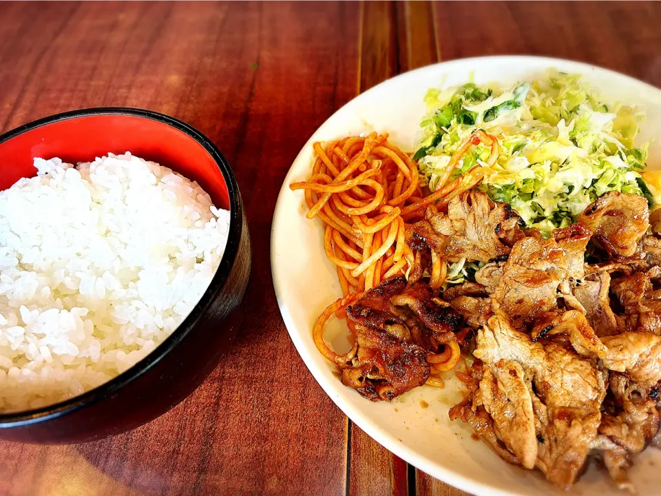 しょうが焼ライス ¥700|Blue Moon Caféさん