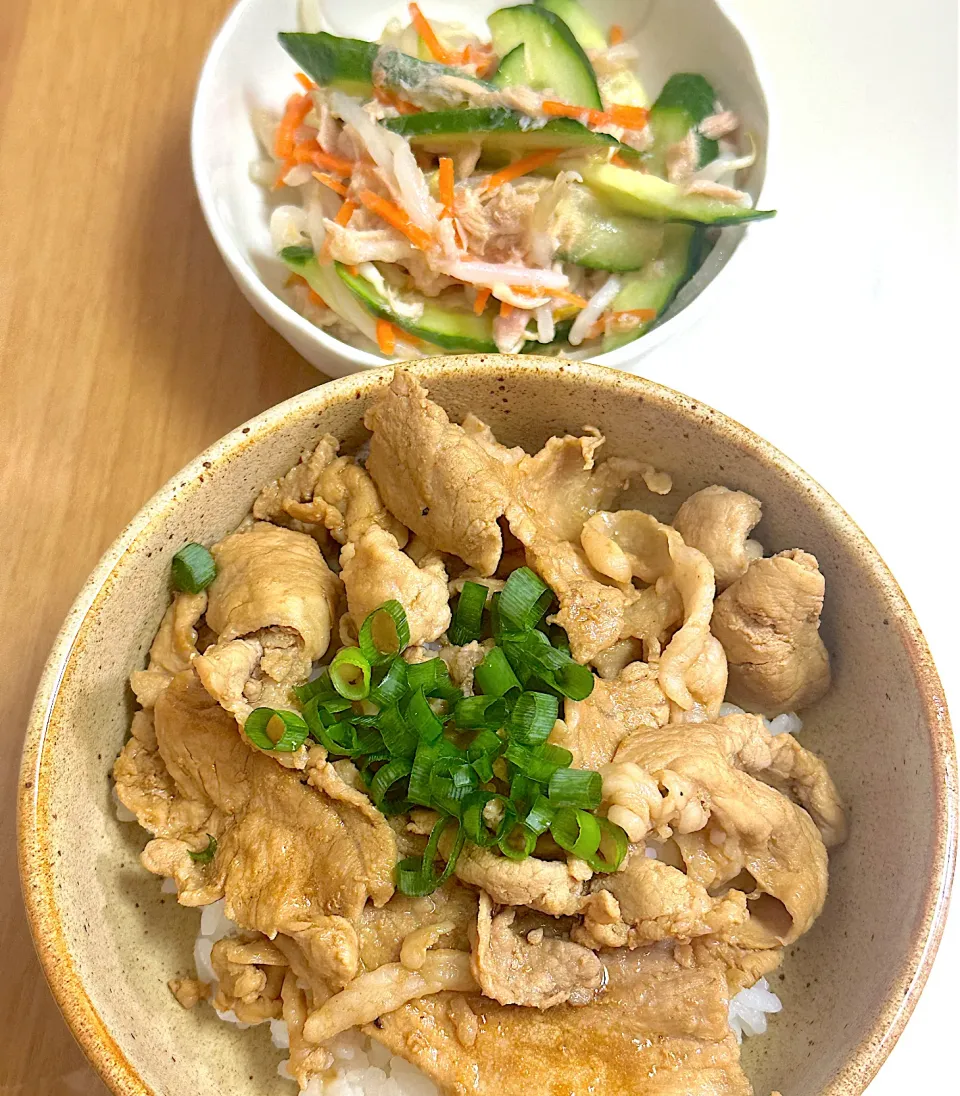 豚丼献立|besさん