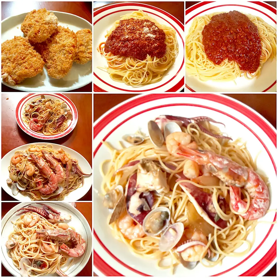 Spaghetti alla pescatora bianco🍝|🌈Ami🍻さん