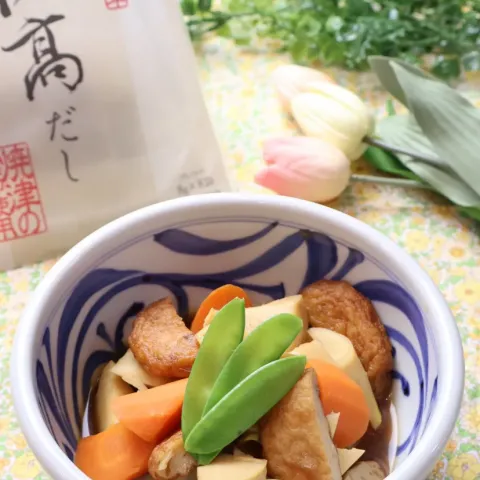 「伏髙監修 だしパック」を使ってみたSnapdishの料理・レシピ写真:タケノコとさつま揚げの煮物