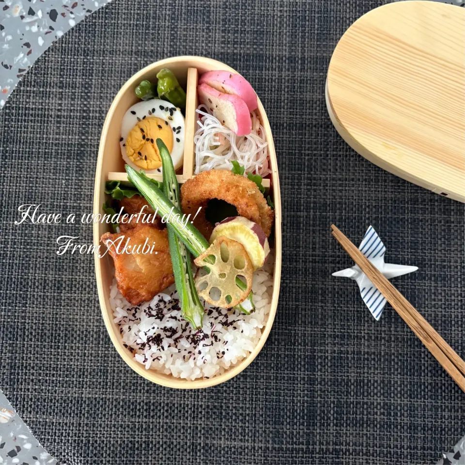 高校生男子お弁当🍱|AKUBI*:ஐ(●˘͈ ᵕ˘͈)さん