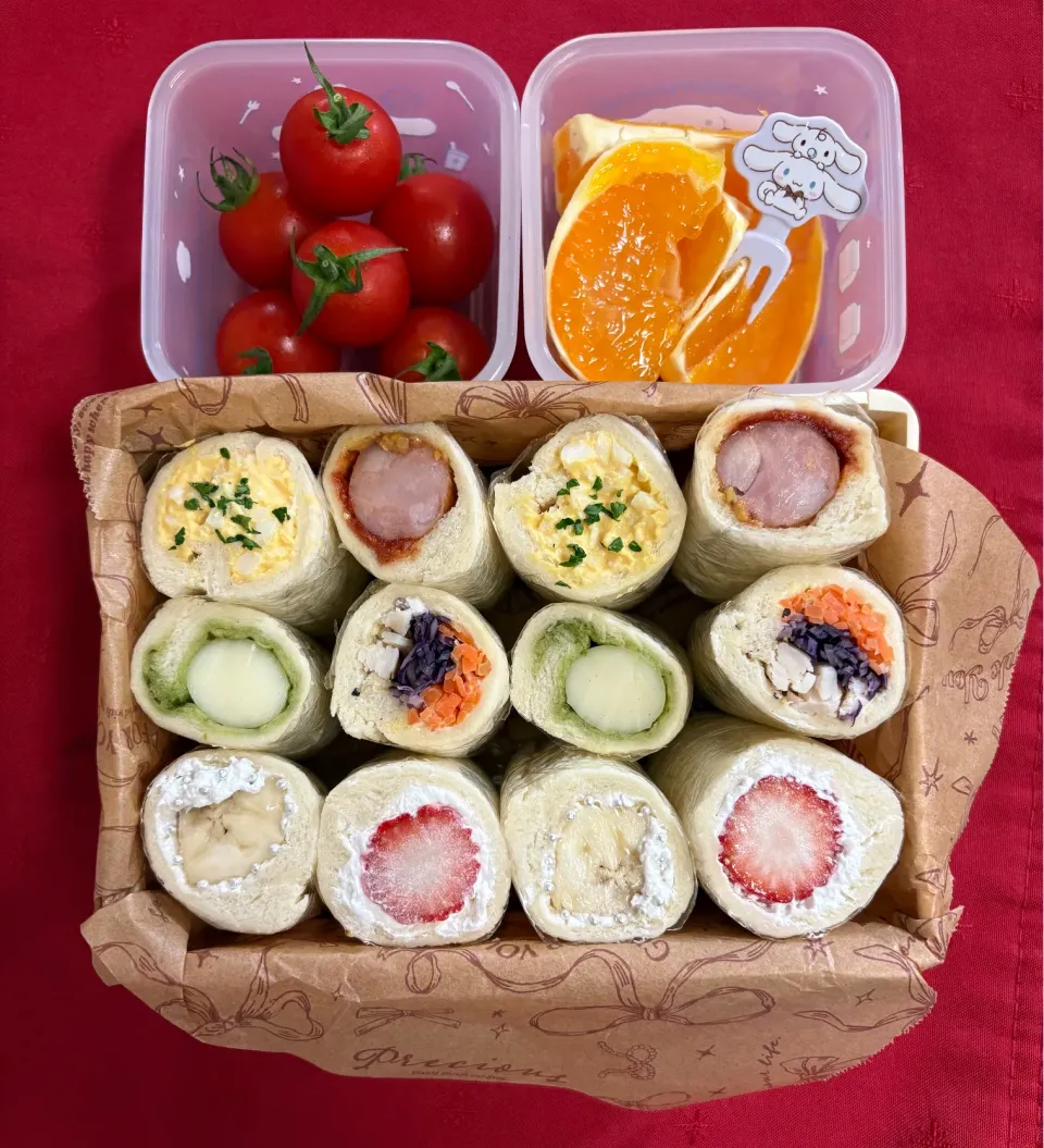 ロールサンド弁当🍓|みほさん