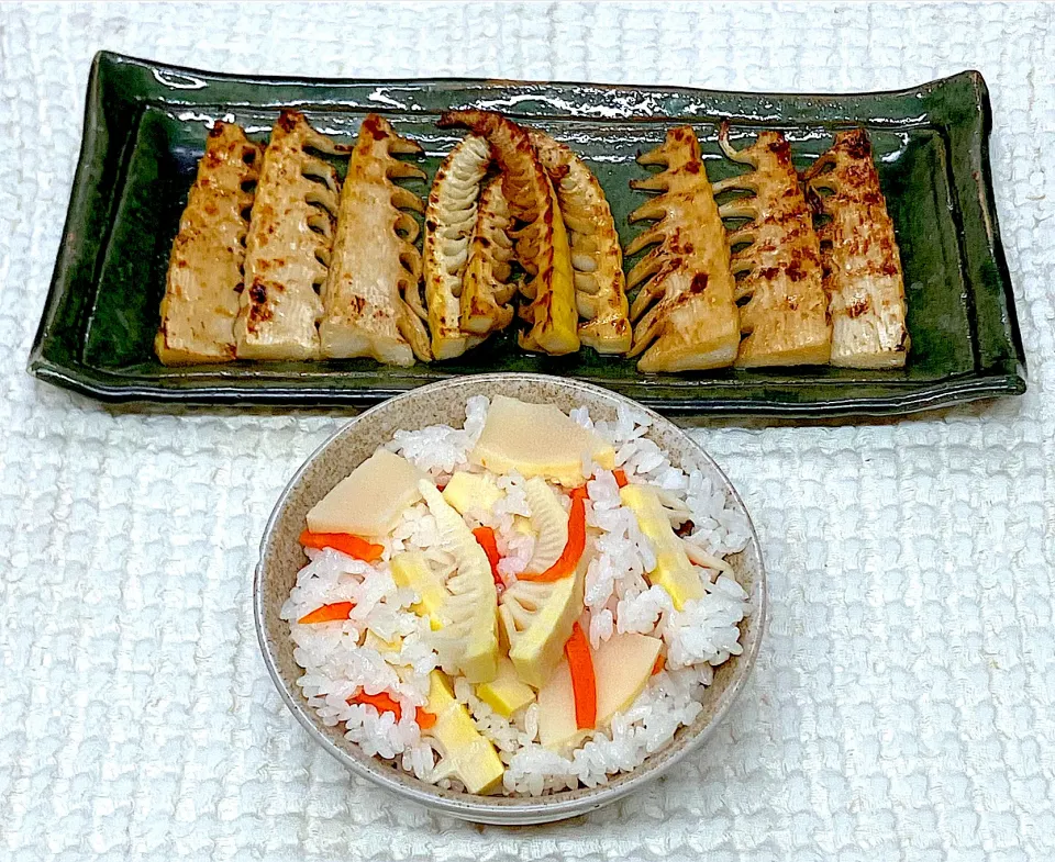 たけのこご飯とバター醤油焼き|marichさん