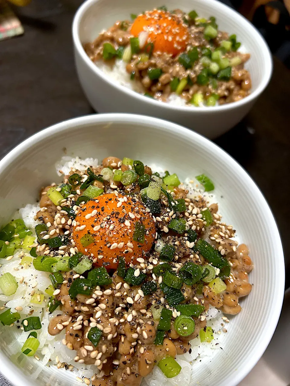 塩で食べる納豆ごはん|ハルさん
