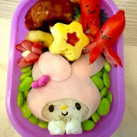 ４歳児の遠足弁当🐰|まるさん