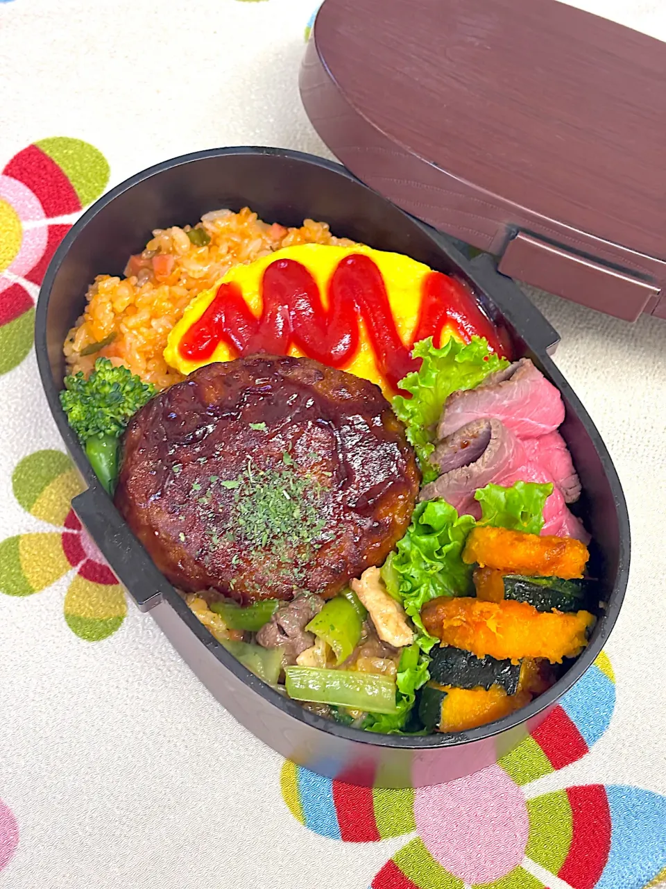 ハンバーグ弁当|Chiharϋnさん