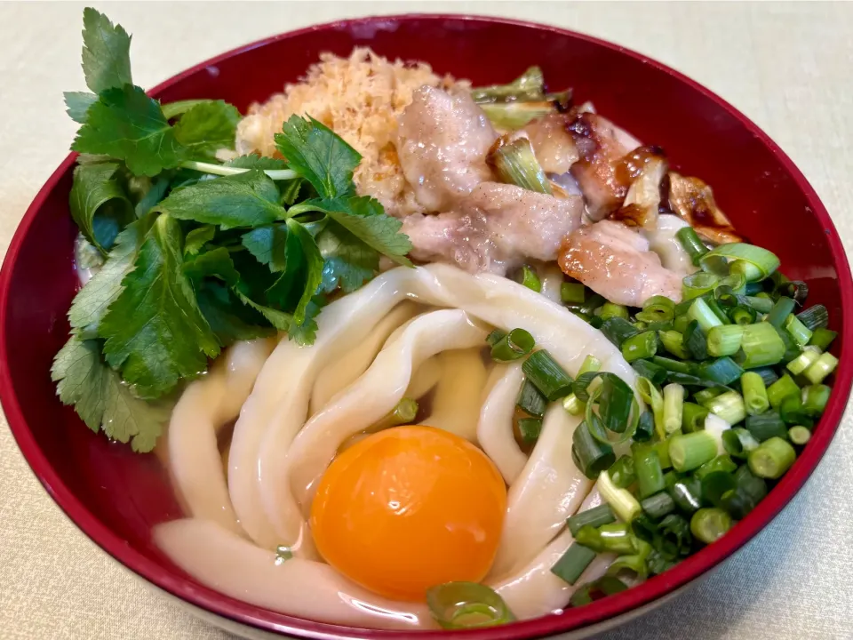 かしわ親子うどん|マニラ男さん