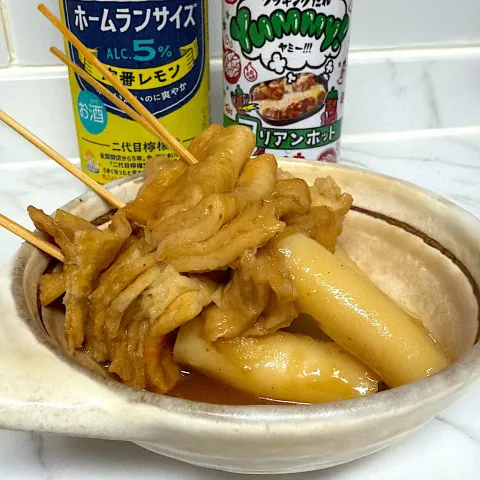 「ヤマサ 万能クッキングたれ Yummy! コリアンホット」を使ってみたSnapdishの料理・レシピ写真:韓国風おでん🍢✨