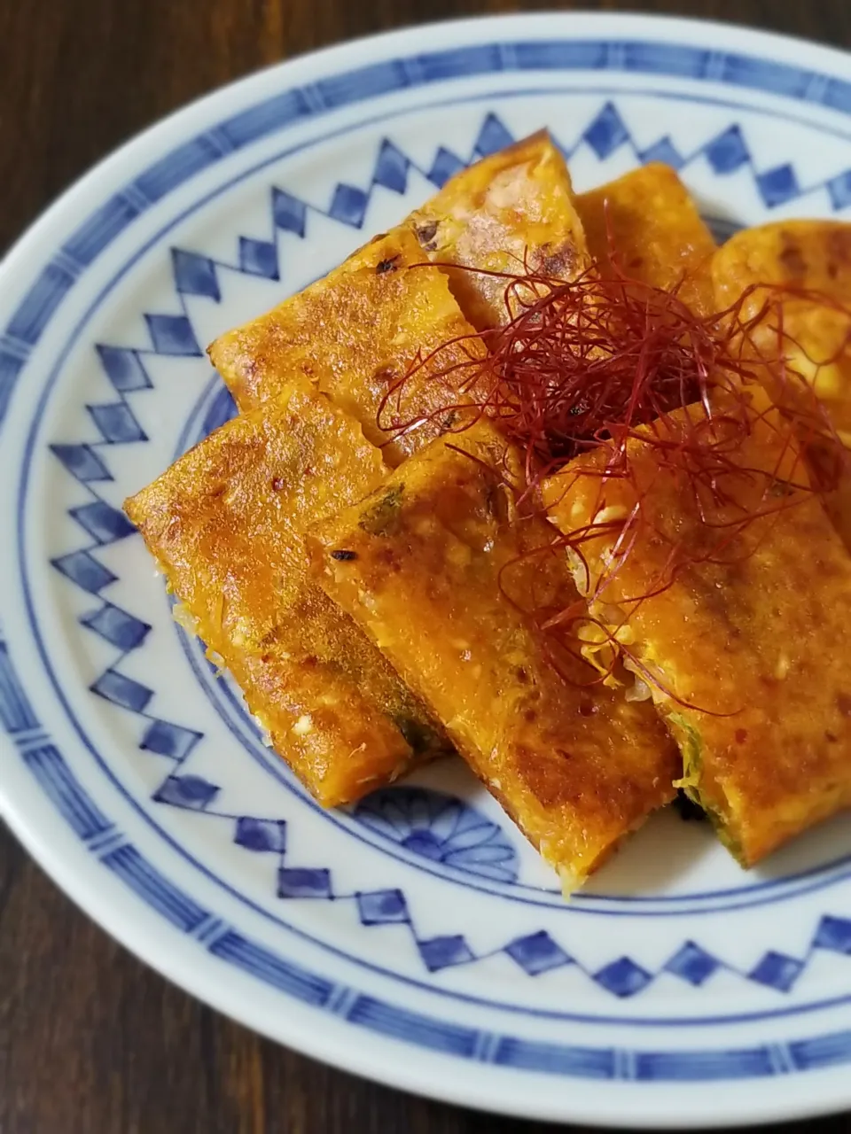 豆腐とキムチのチヂミ|ぱんだのままんさん