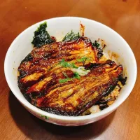 茄子の蒲焼丼|にこさん