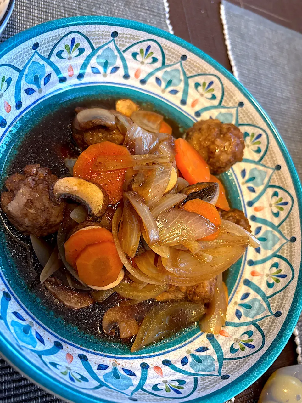 肉団子のバルサミコ酢煮込み|きなこさん