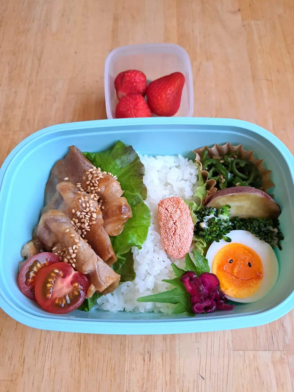 高1弁当 生姜焼き|yyyu_uiiiさん