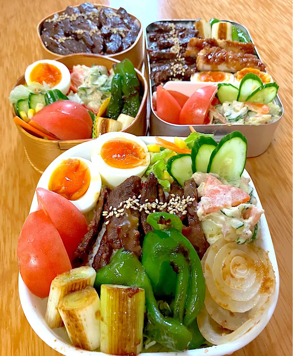家族お弁当🍱⁽⁽٩(๑˃̶͈̀ ᗨ ˂̶͈́)۶⁾⁾ ❤️|ふみぃさん