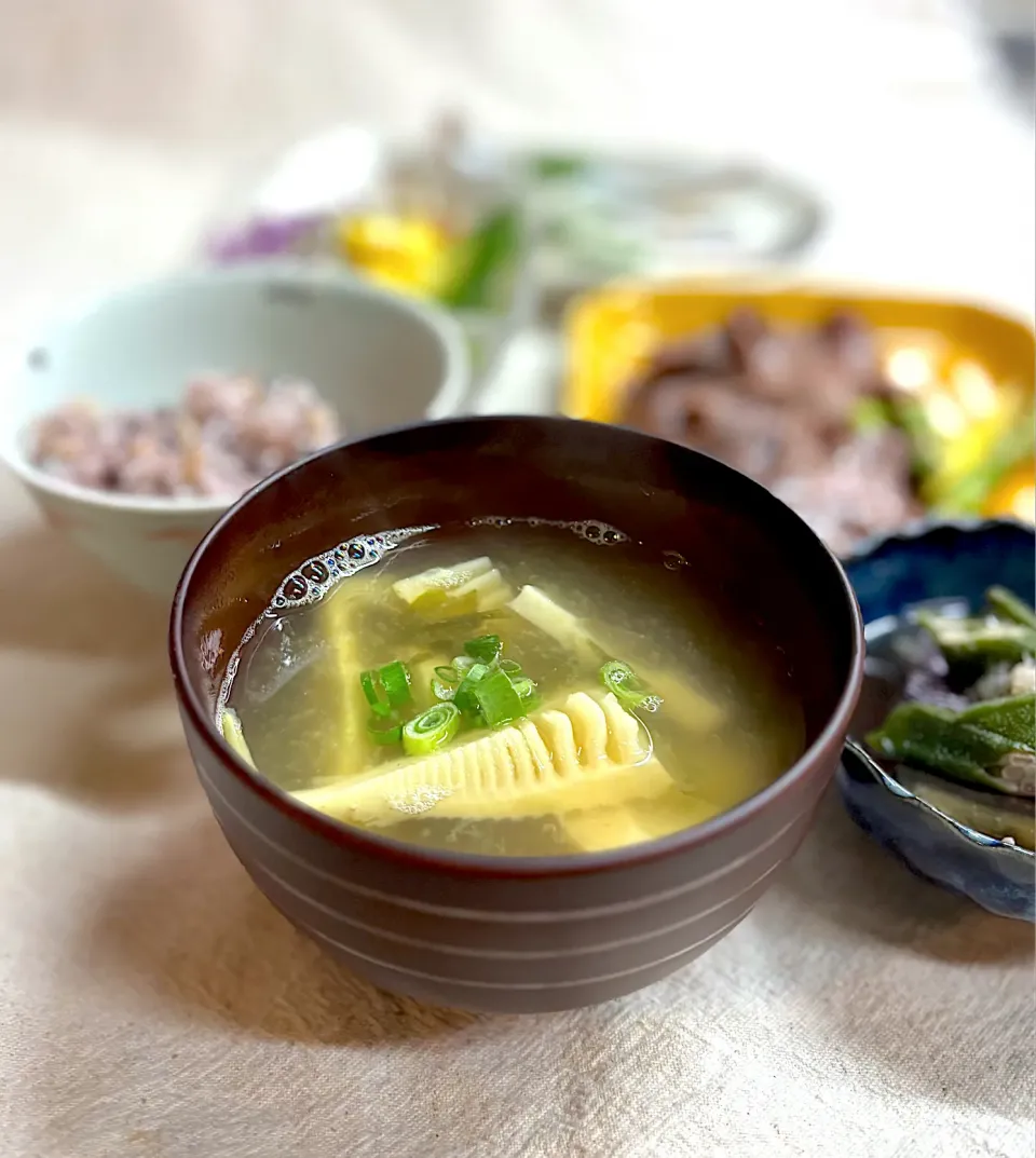 たけのこのお味噌汁|かっちゃん杉さん
