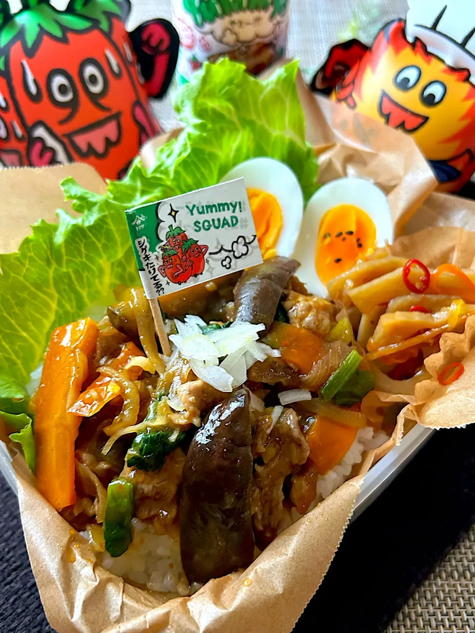 Yummy!コリアンホット de 麻婆茄子🍆風弁当|まなまな♡さん