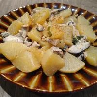 大根と豚こまの煮物|古尾谷りかこさん