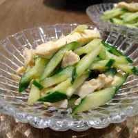 蒸し鶏ときゅうりのからし和え|古尾谷りかこさん