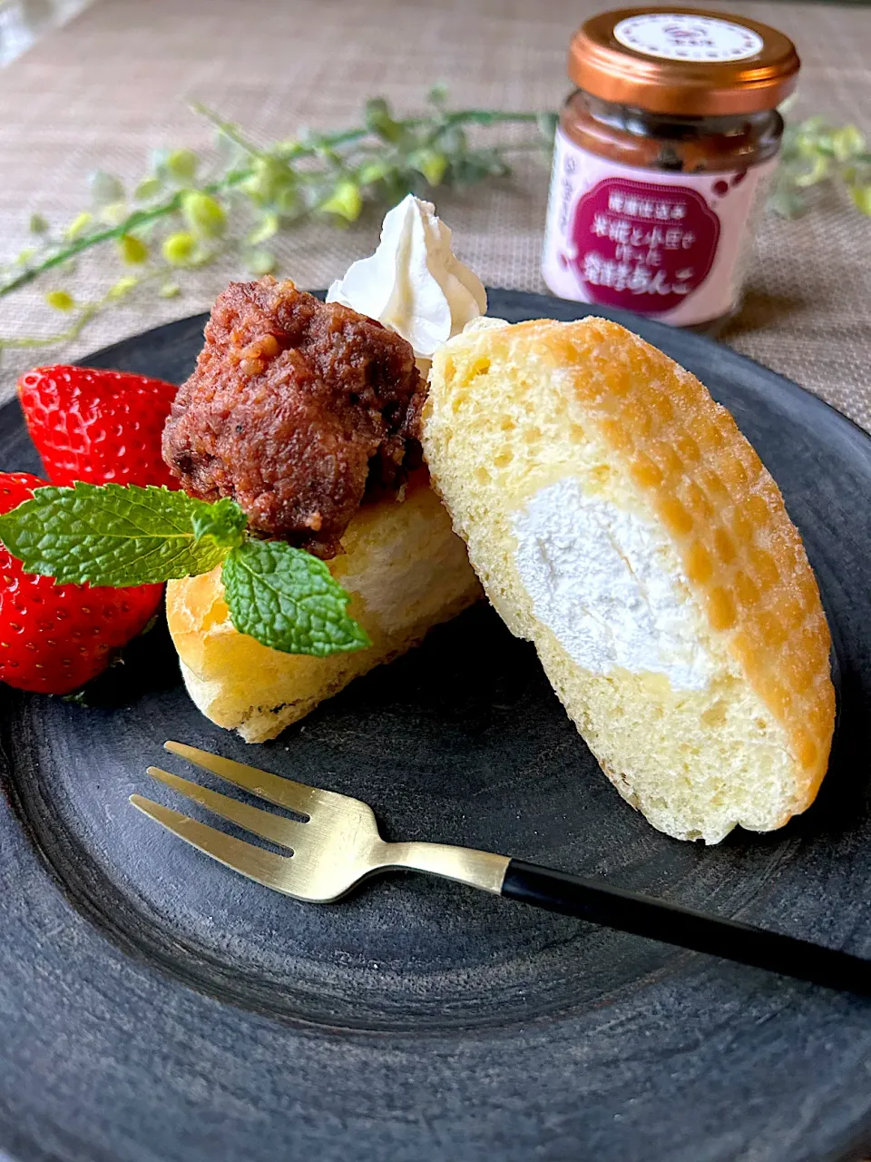 宝来屋様の発酵あんことエンゼルクリームのおやつ💗|まなまな♡さん