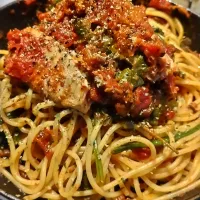 赤魚トマトアクアパッツァのパスタ|takuさん