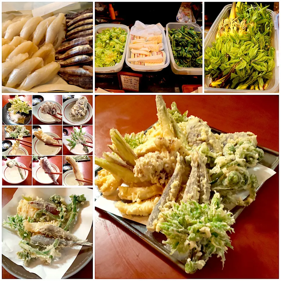 Wild vegetable tempura🌱山菜とメヒカリ,フグの天麩羅|🌈Ami🍻さん