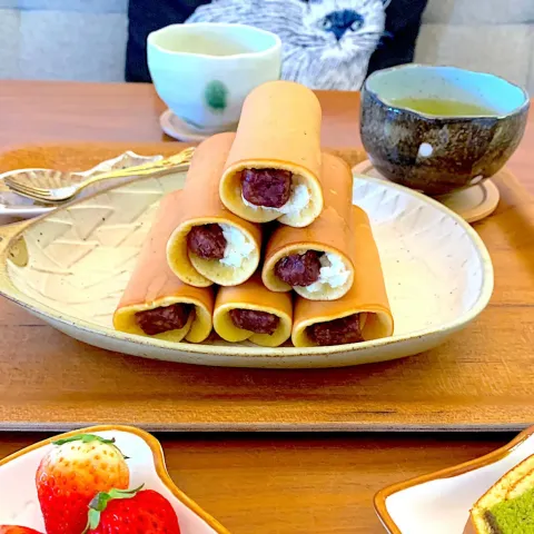 「キャステロ ホイップクリームチーズ プレーン」を使ってみたSnapdishの料理・レシピ写真:クリームチーズあんまき