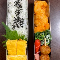 毎日弁当（エビチリ）|らむぴさん