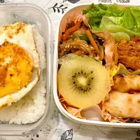 今朝の受験生の娘のお弁当(たんぱく質多め)|Hi-Niさん