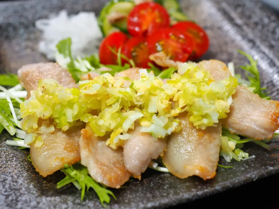 豚トロ　柚子ネギ塩で…|こりちゃんさん