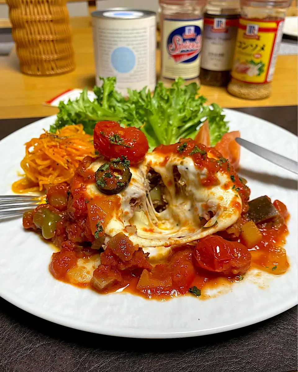 イタリアンハンバーグ　カポナータソース|sakurakoさん