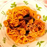 なすと挽き肉のボロネーゼパスタ❤️|かおるcitronさん