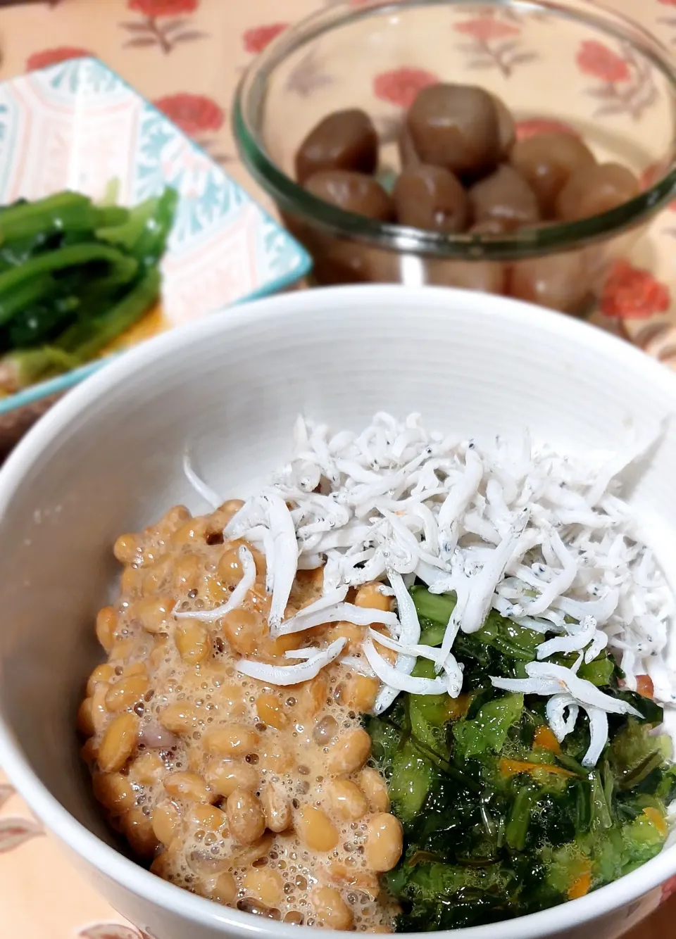 納豆しらす丼|きつねさん