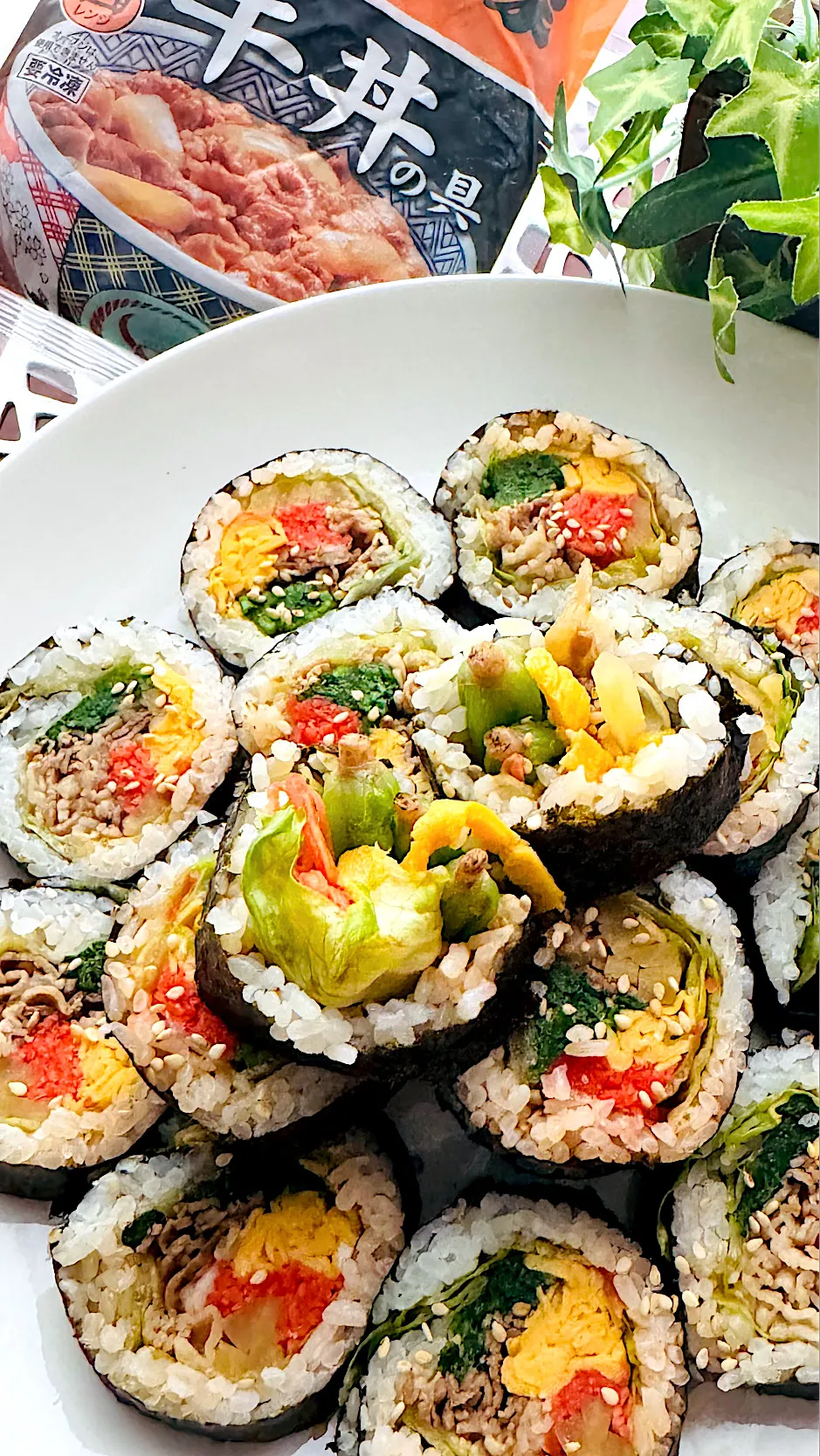 おうち吉野家❣️冷凍牛丼の具でプルコギキンパ🇰🇷|🌺🌺Foodie🌺🌺さん
