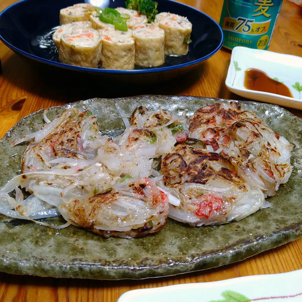 大根とカニカマチヂミ風|とまと🍅さん