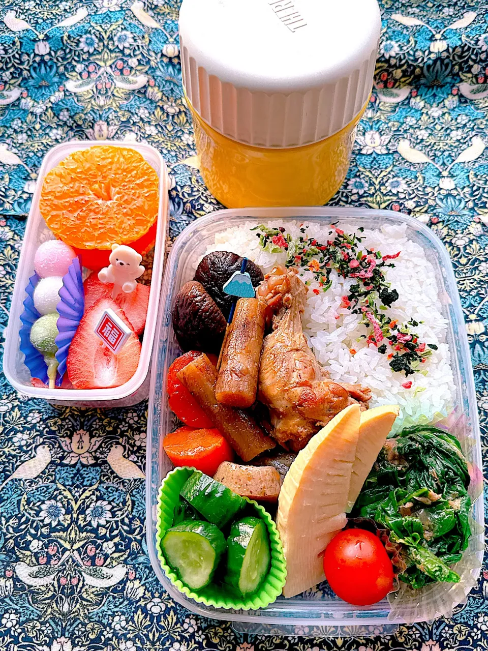 2025/04/26 筑前煮と法蓮草お浸しのお弁当|Blueberry🫐さん
