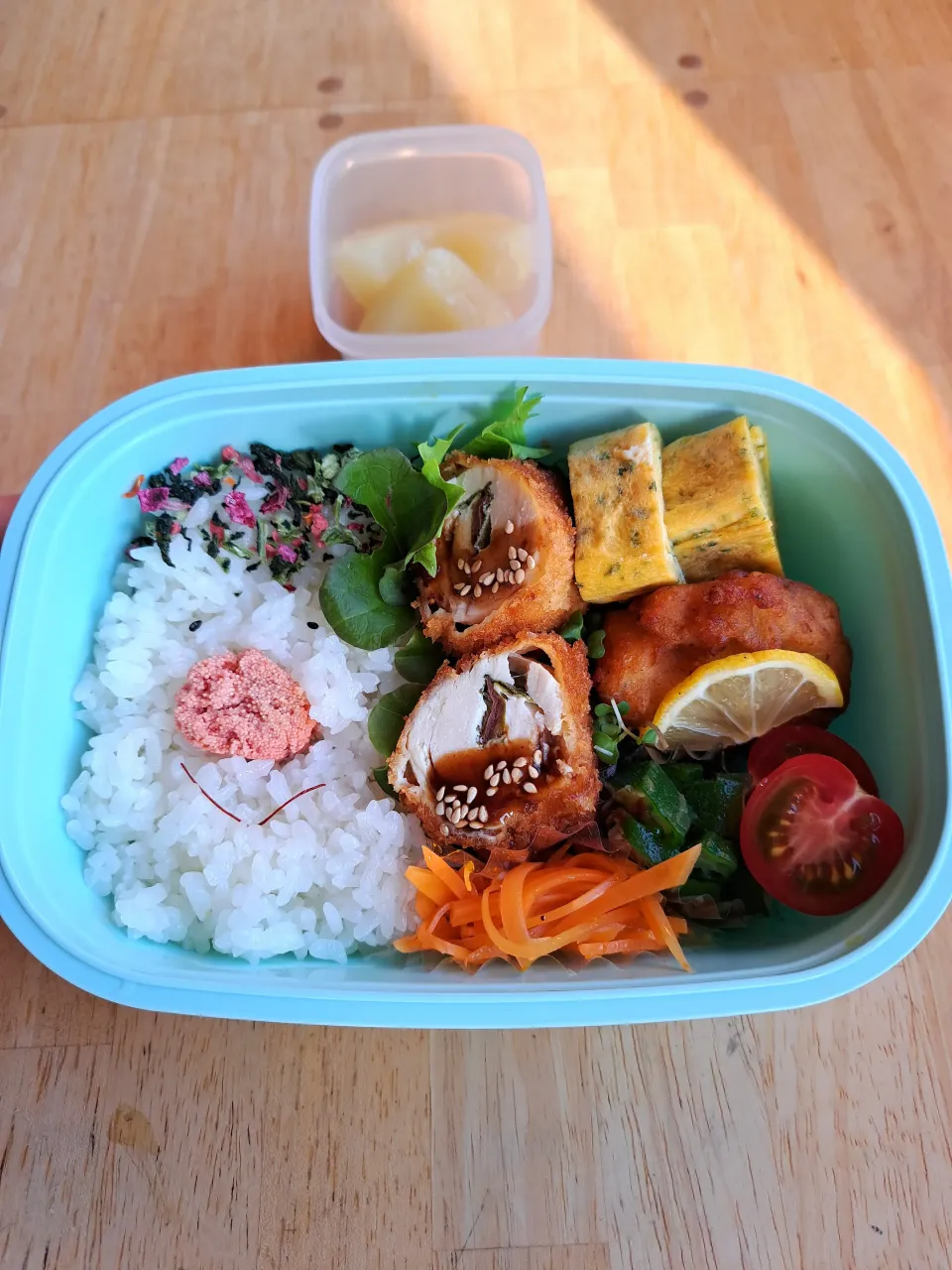 高1弁当 ささみ梅大葉チーズ揚げ|yyyu_uiiiさん