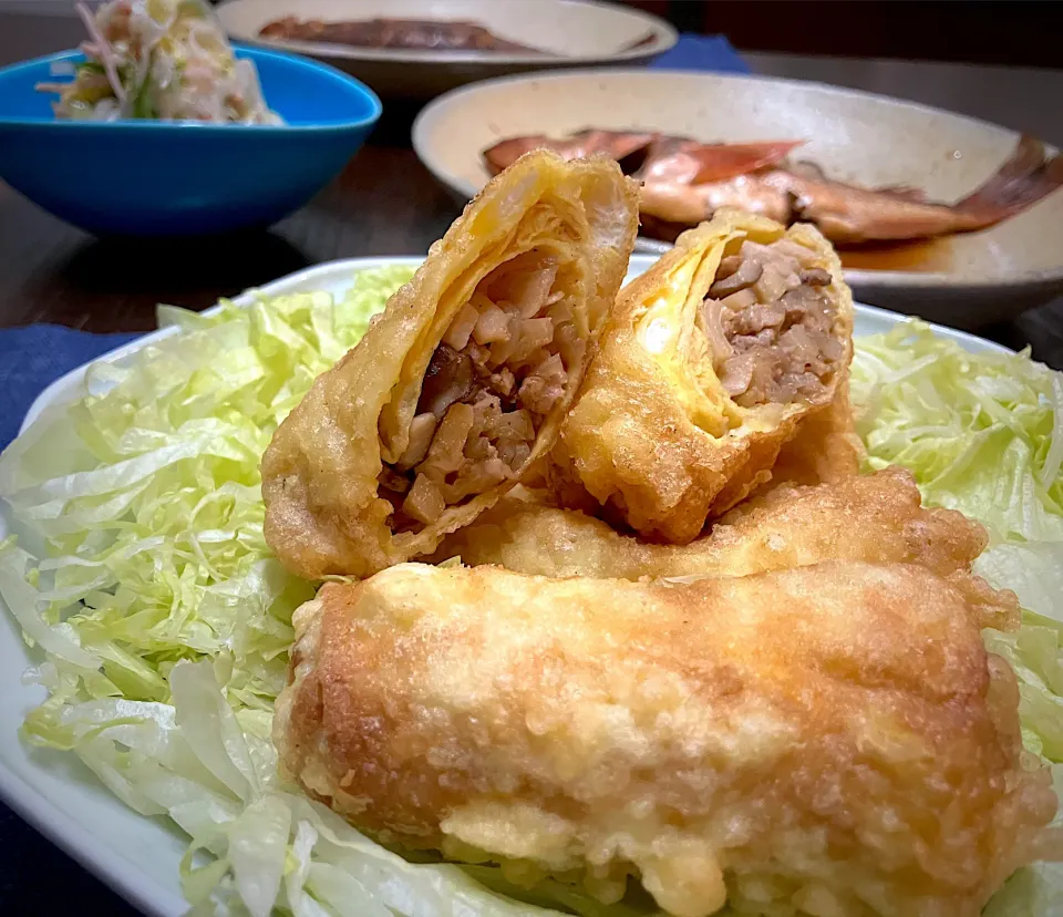 4/26 薄焼き卵で春巻き|あーるさん