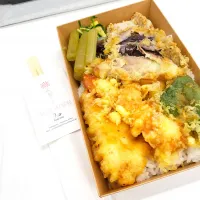 頂き物　春野菜の天ぷら弁当＼(^-^)／|もりぞうさん