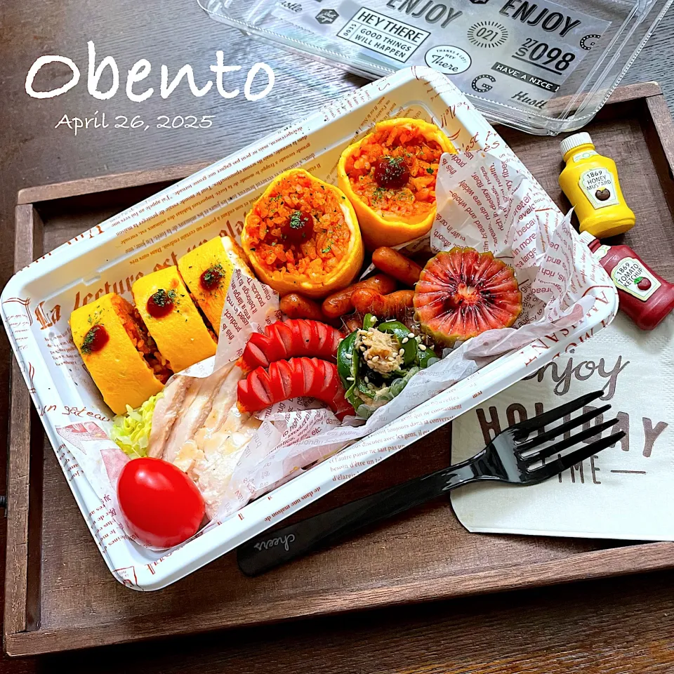 オムロール弁当🍱|まぁちゃんさん
