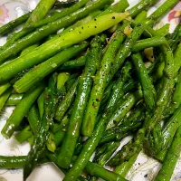 アスパラの塩炒め|さんだーさん