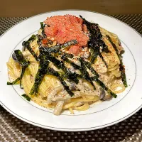 明太クリームパスタ|ご飯がススムくんさん