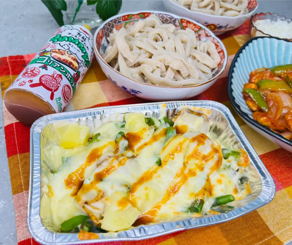 「アスパラとホタテのチーズ焼き」|バシュランさん