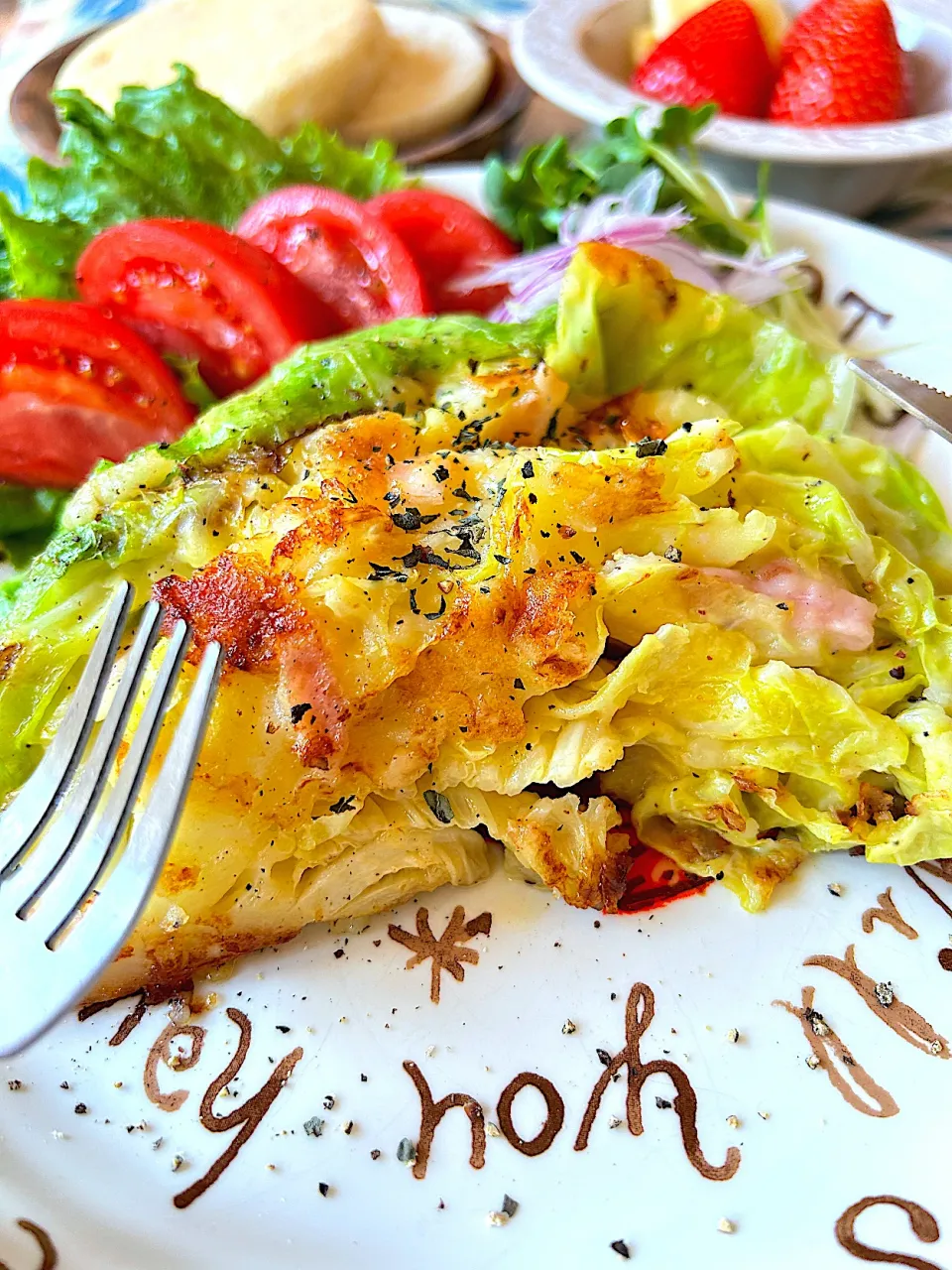 春キャベツのポテトチーズ焼き|リンリンさん