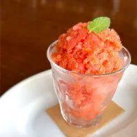 Sorbetto d’arancia rossa con scorza|有田 満弘さん