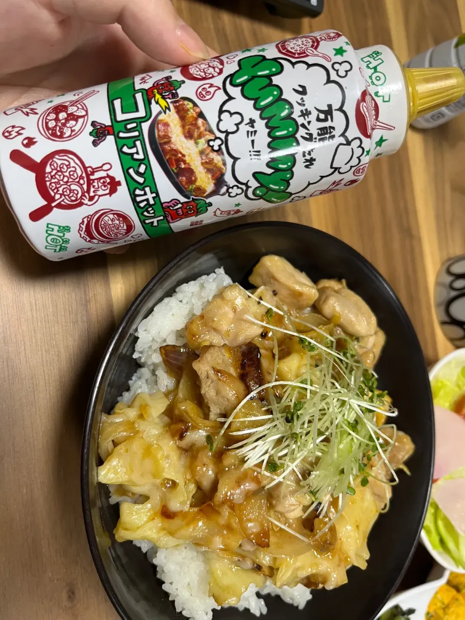 コリアンホット使ってチーズタッカルビ丼を✨|モモ&ハーブmama🐰🐹🐢🐠❤️さん