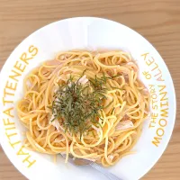 めんたい豆乳クリームパスタ|狛犬さん