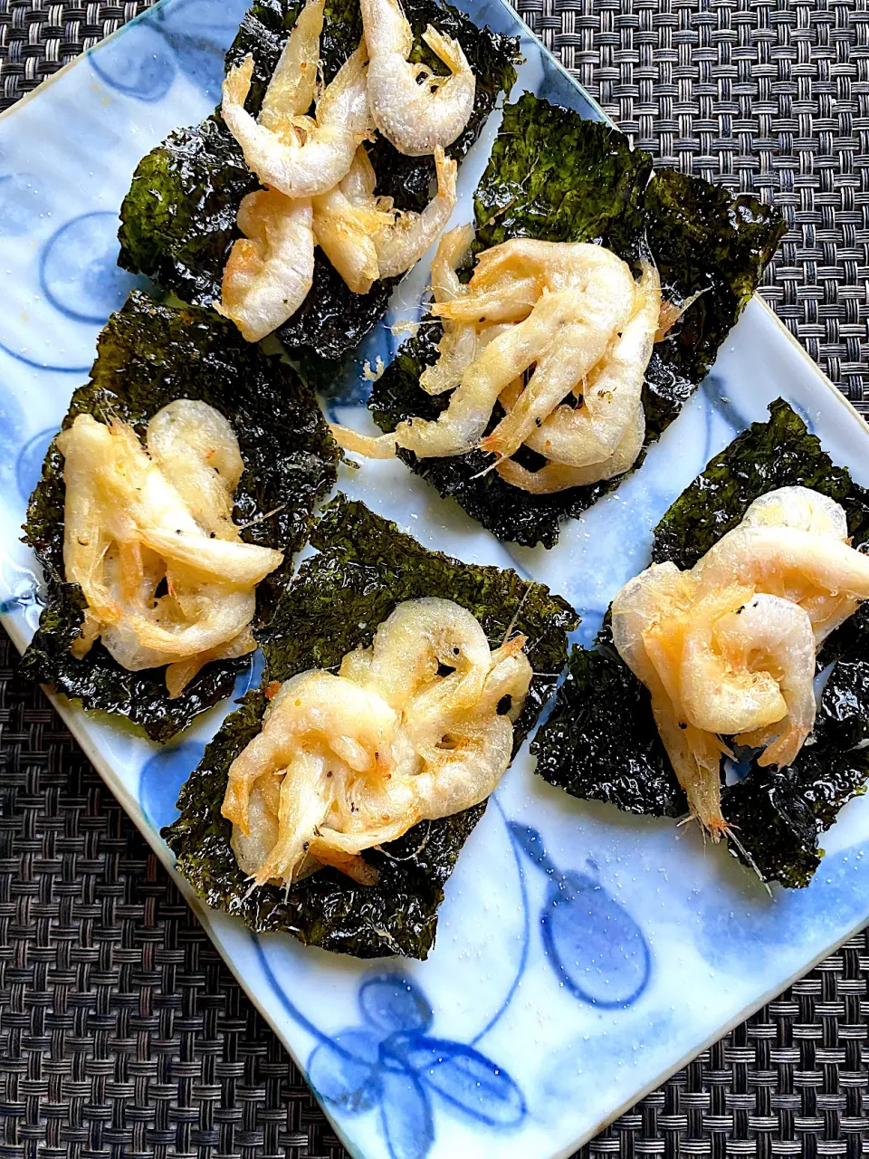 釜揚げ白海老の韓国海苔揚げ|栃倉 直人さん