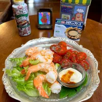 シュリンプ🦐サラダ🥗ヤマサ万能クッキングタレ＊ロゼディップソース＊