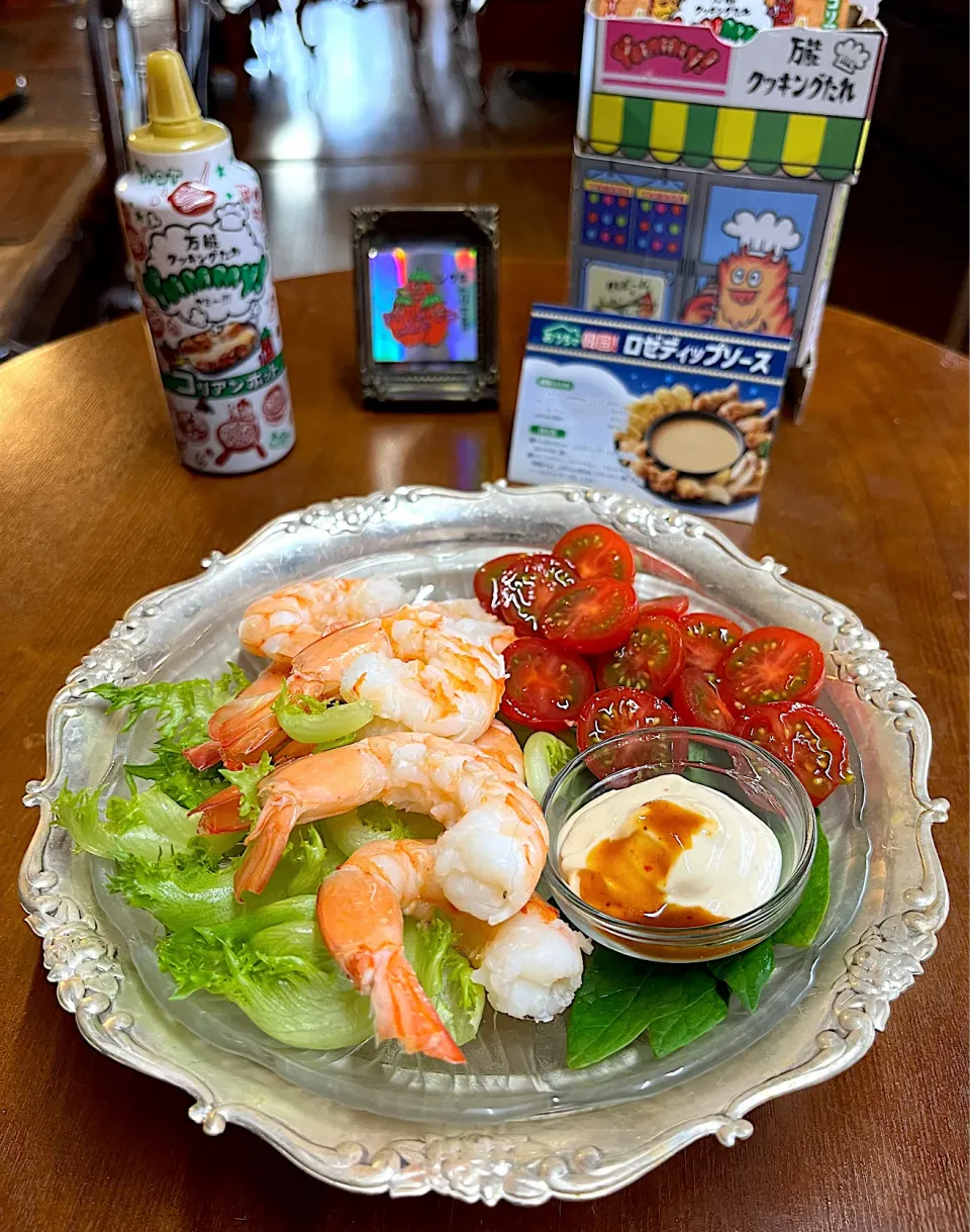 シュリンプ🦐サラダ🥗ヤマサ万能クッキングタレ＊ロゼディップソース＊|henryさん